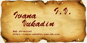 Ivana Vukadin vizit kartica